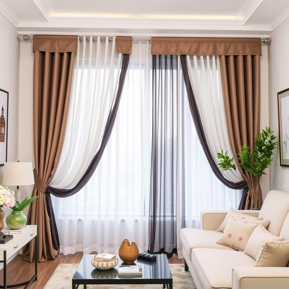 پرده پذیرایی چند لایه